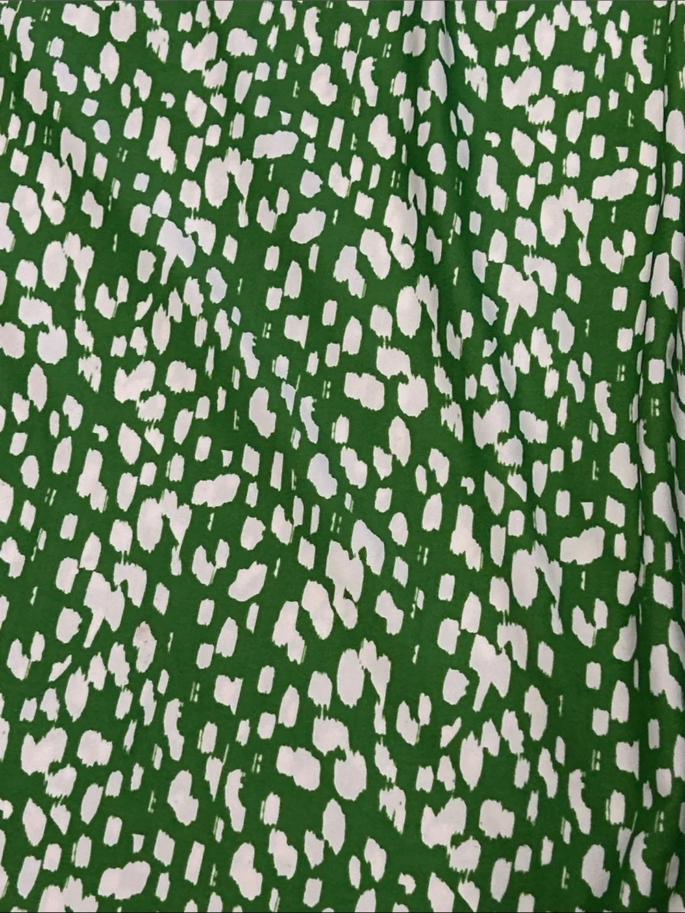 Jude Connally Green and White Printed Polo Dress button down collar